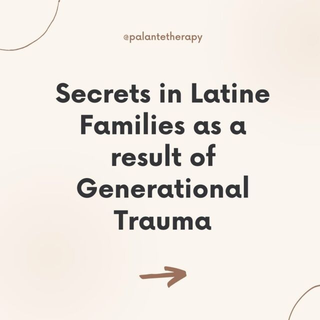 Let’s talk about another form of generational trauma that doesn’t get much attention as it should especially within our comunidad… Los secretos en la familia (secrecy). 

Secrecy is rooted in generational trauma. Our ancestors were punished for speaking truthfully. Holding secrets was based on a survival tactic stemming from colonization and disenfranchisement of communities of color. 

En nuestra comunidad Latine, some of the cultural messages we have received about secrets has been, “pero que va decir la gente,” “la ropa sucia se lava en casa,” “si dices algo, vas haber llegando a la casa.”
Very early on, we received messages that we couldn’t safely speak our truth. 

Secrecy and shame are woven together. We feel ashamed when we hold a secret due to fear of judgment. When I disclosed my childhood sexual abuse history in adulthood to my family, although I felt liberated for finally speaking my truth, I also felt shame and guilt for many reasons especially for the estrangement that it caused my mom with her family. Later, I learned that because I was the first one in the extended family to break silence, other family members were motivated to share their truths. 
Although, I am continuously working through these emotions through my own healing, it’s still very difficult to navigate. Breaking unhealthy generational patterns is challenging and ugly. But the liberation and rebirth of stepping into generational healing supersedes the ugliness. Brave and courageous conversations are needed❤️

Sending immense compassion and light to those impacted by secrets in their family, whether holding a secret or receiving a secret. Tu comunidad está aquí. You’re not alone. We got you! ✨

Ps: I encourage you all to listen to @latinxtherapy podcast interview with @nataliegutierrezlmft discussing  secrecy in our community. It was powerful and affirming of how our gente have been impacted by secrecy. ✨

**Has your family been impacted by a secret? How are you navigating this form of generational trauma? 

*Disclosure: Social media posts are not intended to replace professional help. See social media disclosure in highlights. 

#trauma #secret #secreto #healing #generationaltrauma
